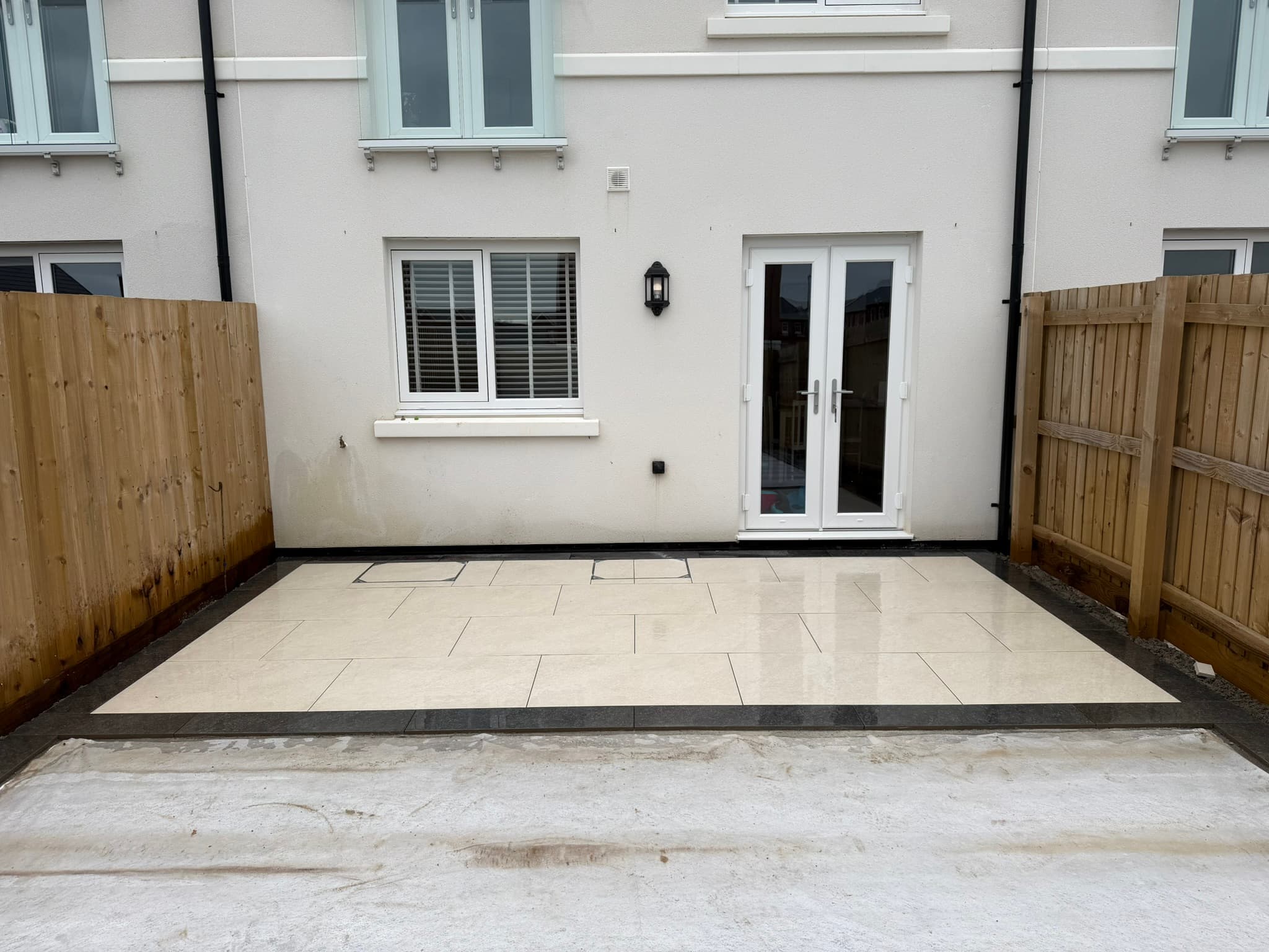 UPVC French doors and patio - Aquila Drive